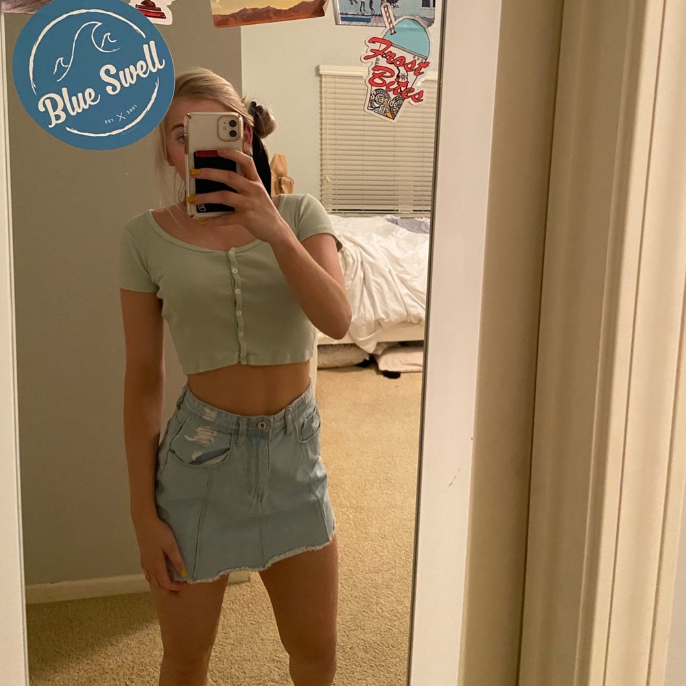 Forever 21 jean skirt